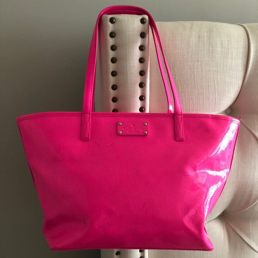 Kate Spade• Hot Pink Large Tote Bag•
